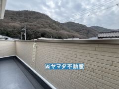 南向きのワイドバルコニー
