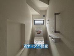 お掃除ラクラク節水トイレ