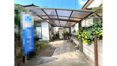 駐車場　カーポート・倉庫撤去予定