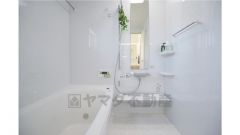 ゆったりとしたバスタブ