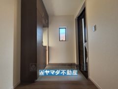 内玄関にシューズボックス