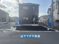 1号棟ケイミュー外壁は汚れが付きにくい効果を併せ持つ特徴があります。