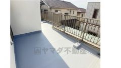 防水塗装済の広々バルコニー