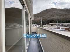 南向きのワイドバルコニー