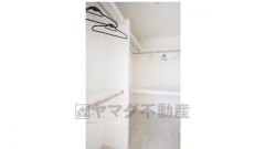 1階洋室のお部屋にはウォークインクローゼット