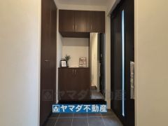 ミラー付きシューズボックス
