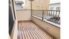 南に面したバルコニー