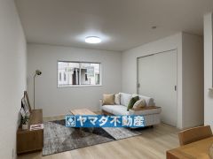 リビングの広さに加えて和室の入り口を開放すればさらに広々とした空間になります