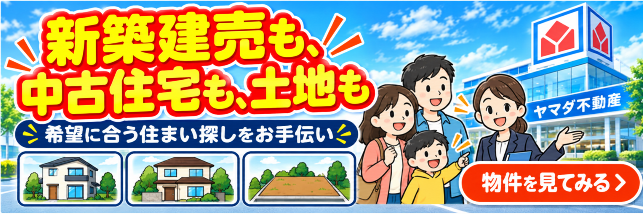 新築建売も中古住宅も土地も｜物件をまとめて探す